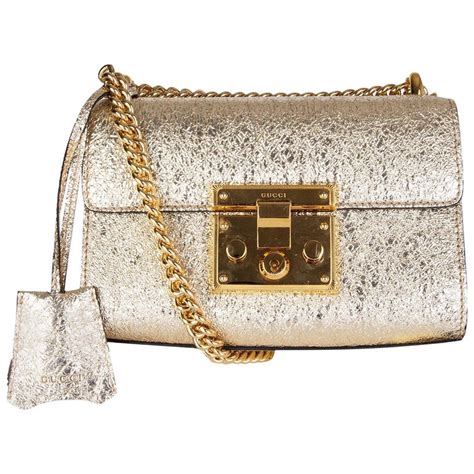 gucci metallic gold padlock bag|Gucci padlock bag review.